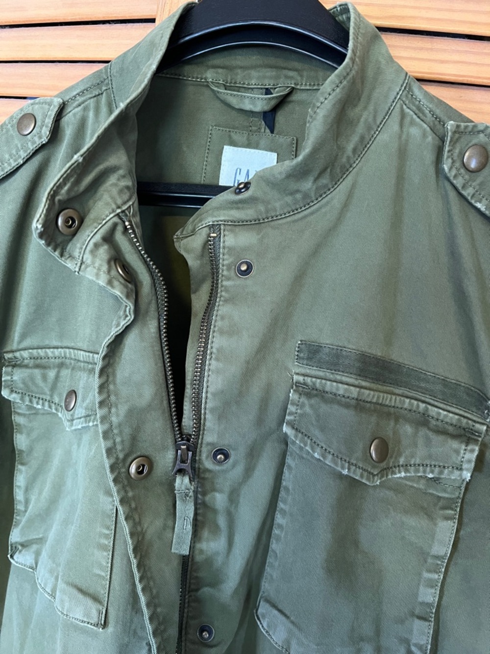 Gap Utility Jacket Distressed Womens size L - Picture 15 of 16